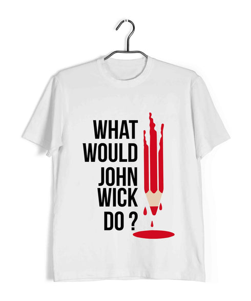 Hollywood JOHN WICK PENCIL MOVIES Casual Graphic Printed T-Shirt for Men